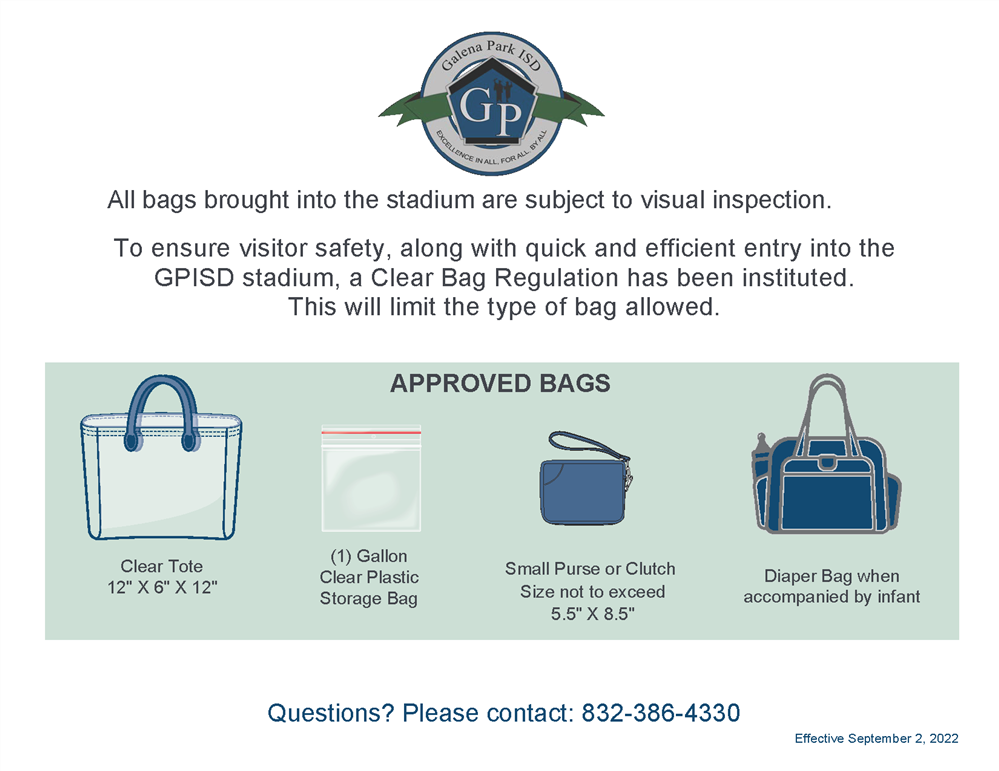 GPISD Clear Bag Policy GPISD Clear Bag Policy